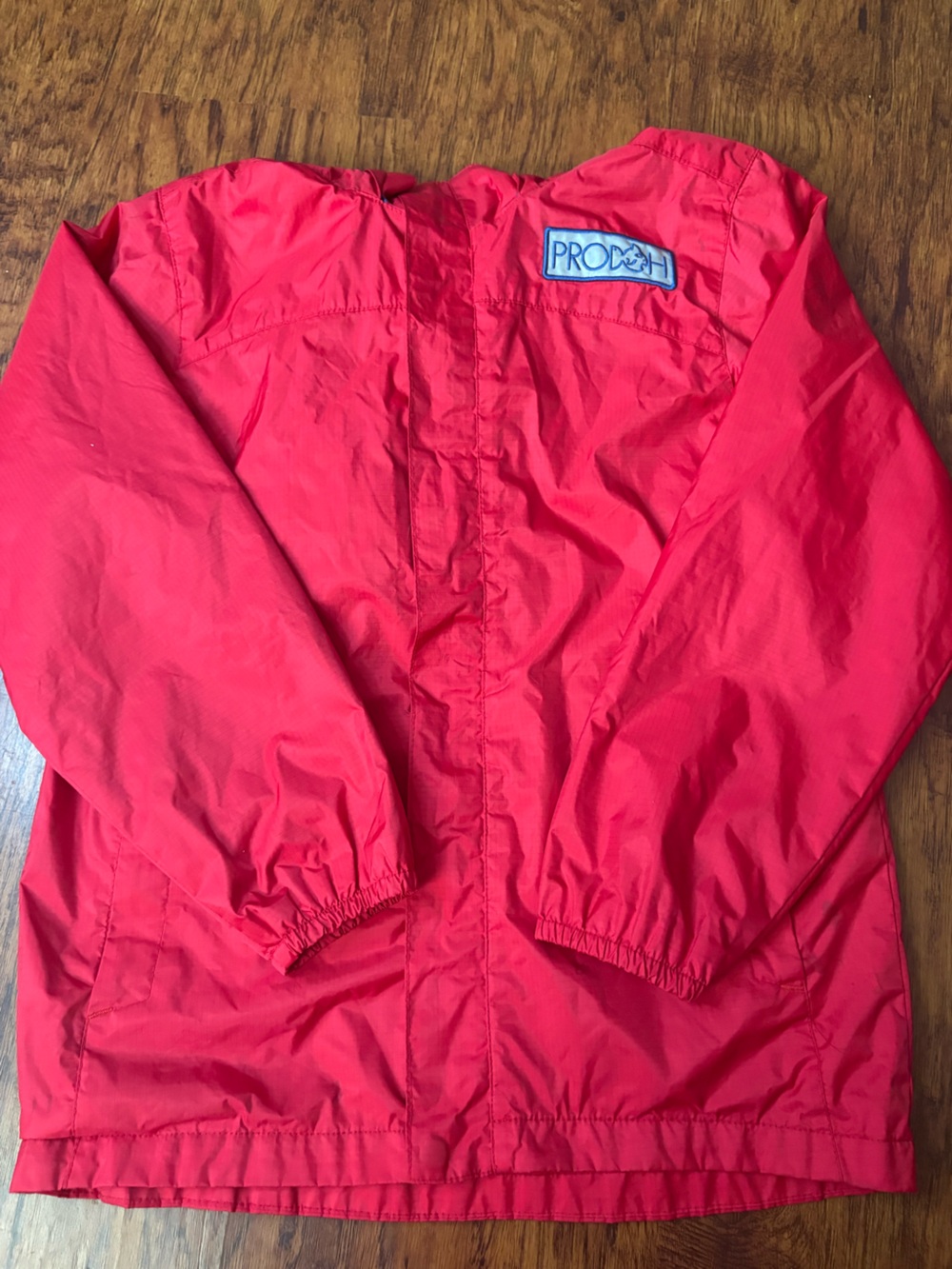 Prodeh Kids' Red Hooded Raincoat with Blue Lining - Picture 5 of 11